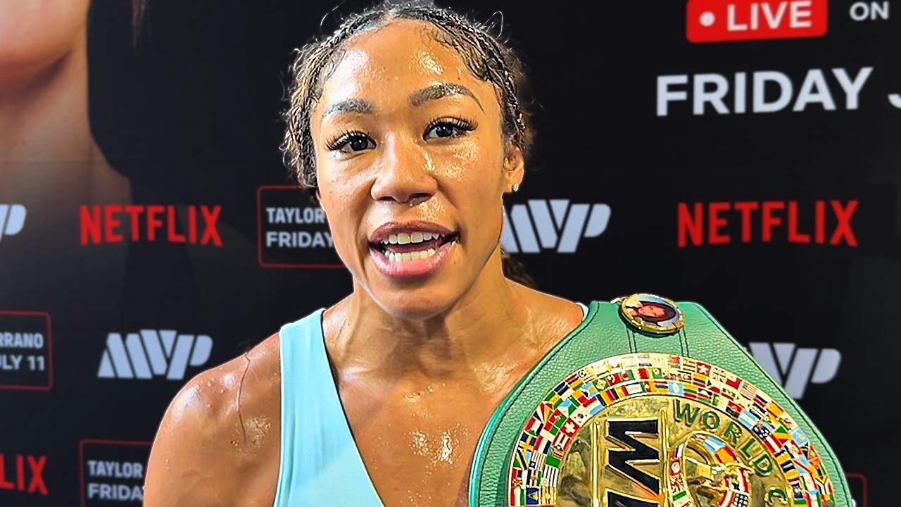 Alycia Baumgardner sends I AM HER warning to Claressa Shields in future fight!