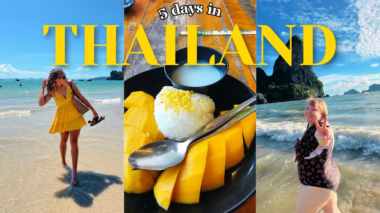 My first time in Thailand 🇹🇭🥭🏝️ Krabi, Railay beach, & Phuket VLOG