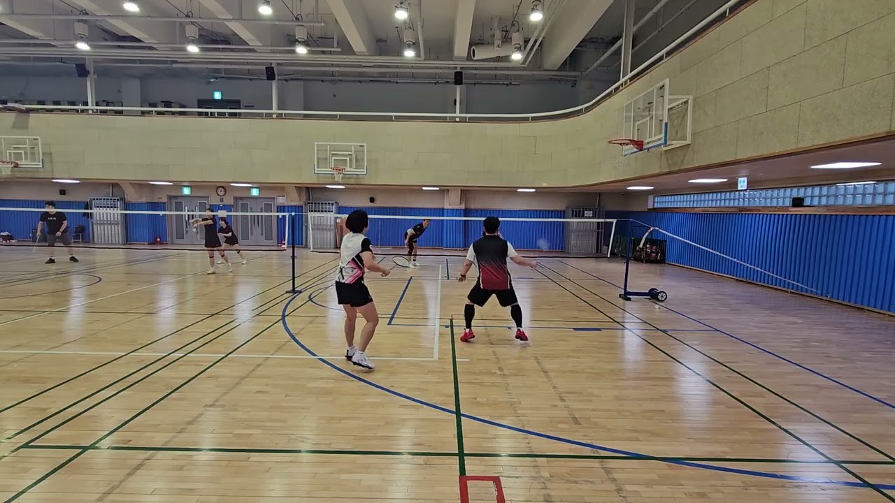 260304(윤정님.지훈님)VS(골드님.한필님)#배드민턴 경기영상