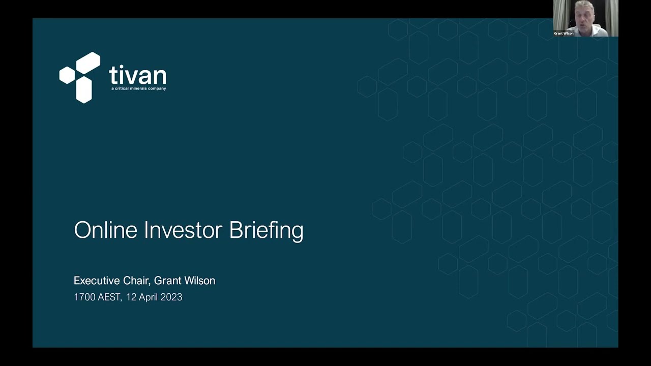 Tivan Reset, Renew, Review Period - Investor Briefing, 12 April 2023
