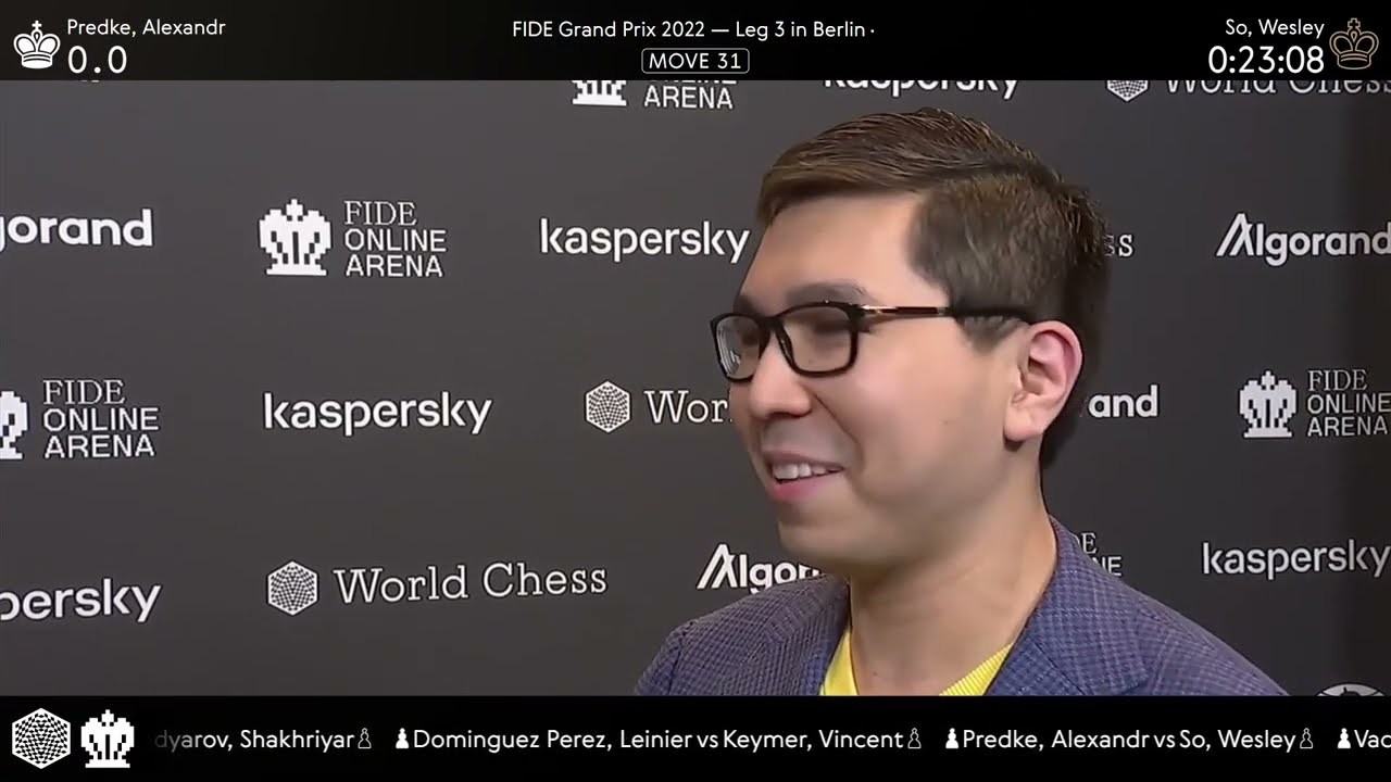 9LX WC Wesley So on Sergey Karjakin's ban (2022 Grand Prix)
