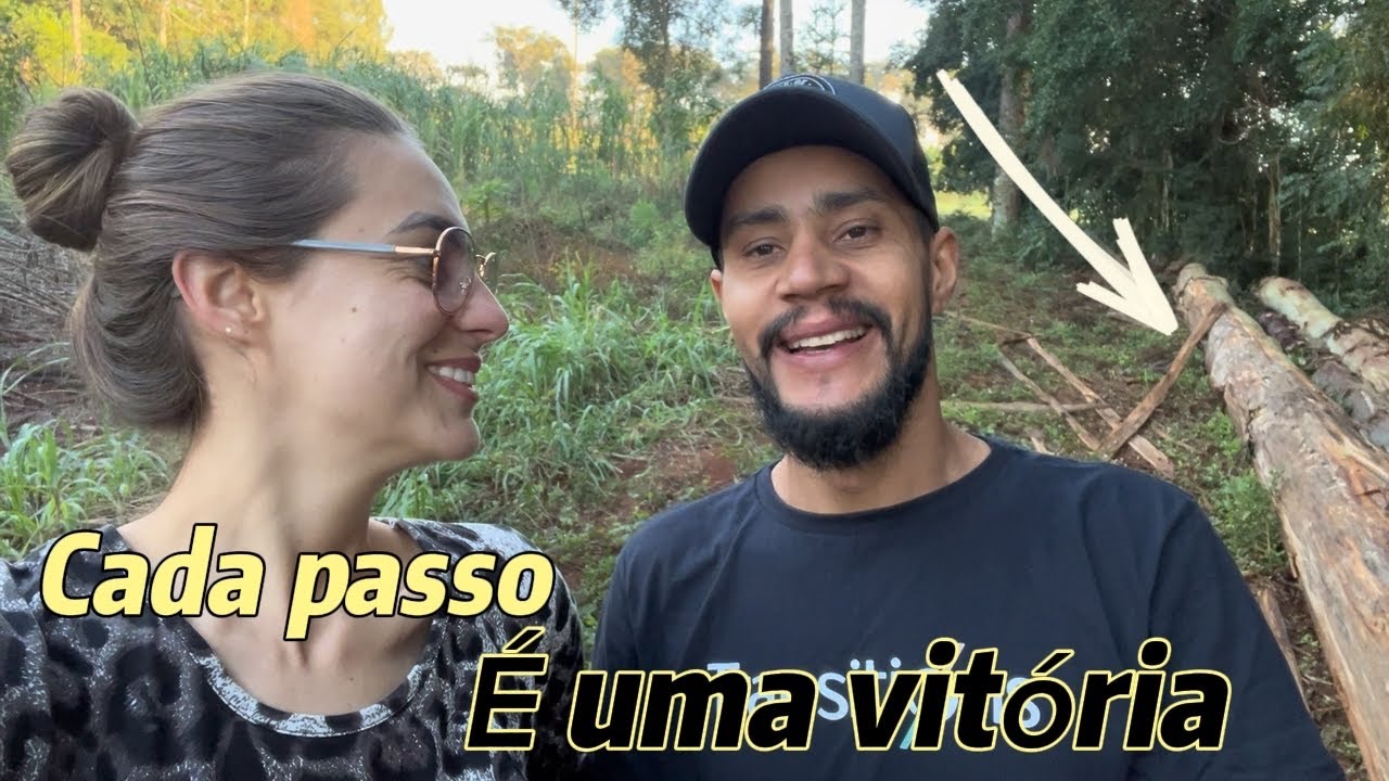 Vida na ro&ccedil;a REAL: Cortando e Puxando Madeira pra nossa CASA aqui na Ch&aacute;cara do zero!