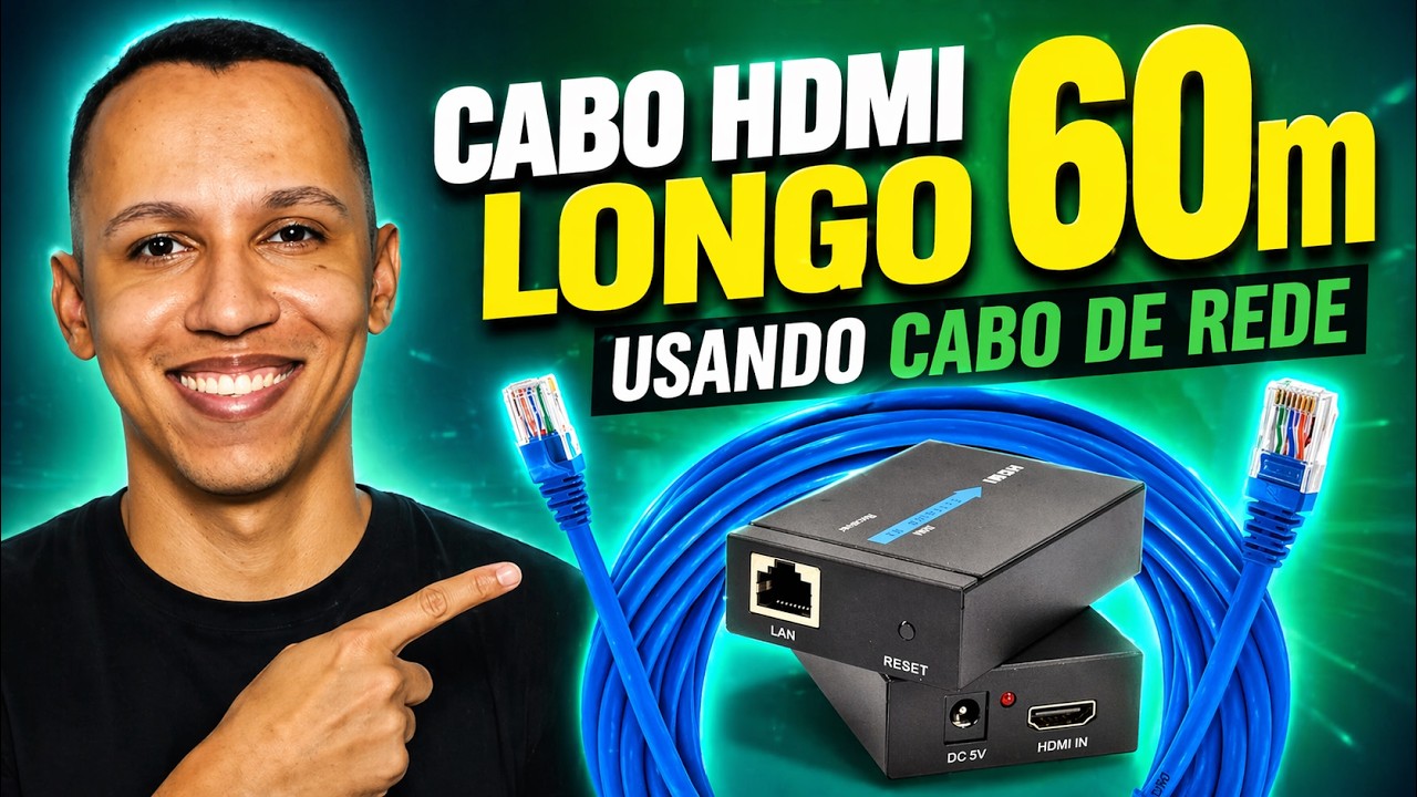 Testei o Extensor HDMI RJ45: Vale a Pena? | Review Completo!