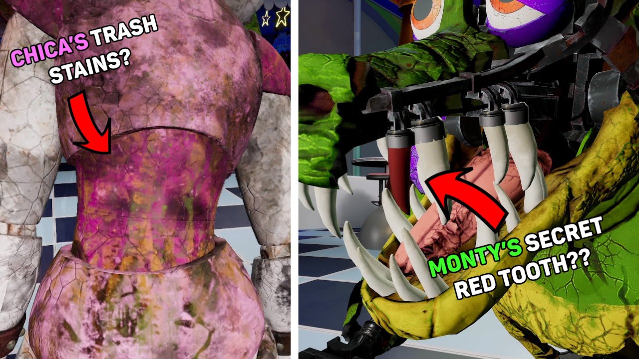 Analyzing FNAF: Security Breach Animatronics Up Close (Tiny Details on Roxanne Wolf, Vanny, & More!)
