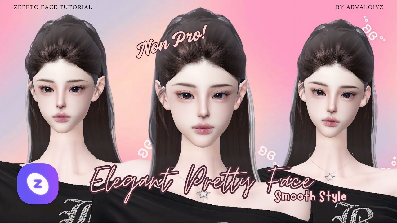 Zepeto Face Tutorial‼️Elegant Pretty Face🎀 [Oplas Zepeto] Non Pro!
