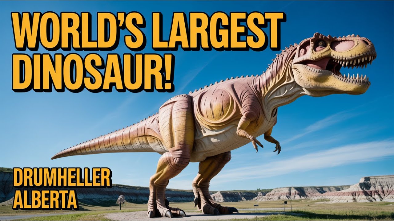 Climbing Inside the World’s Largest Dinosaur! 🦖 Drumheller Alberta | 4K Travel Vlog