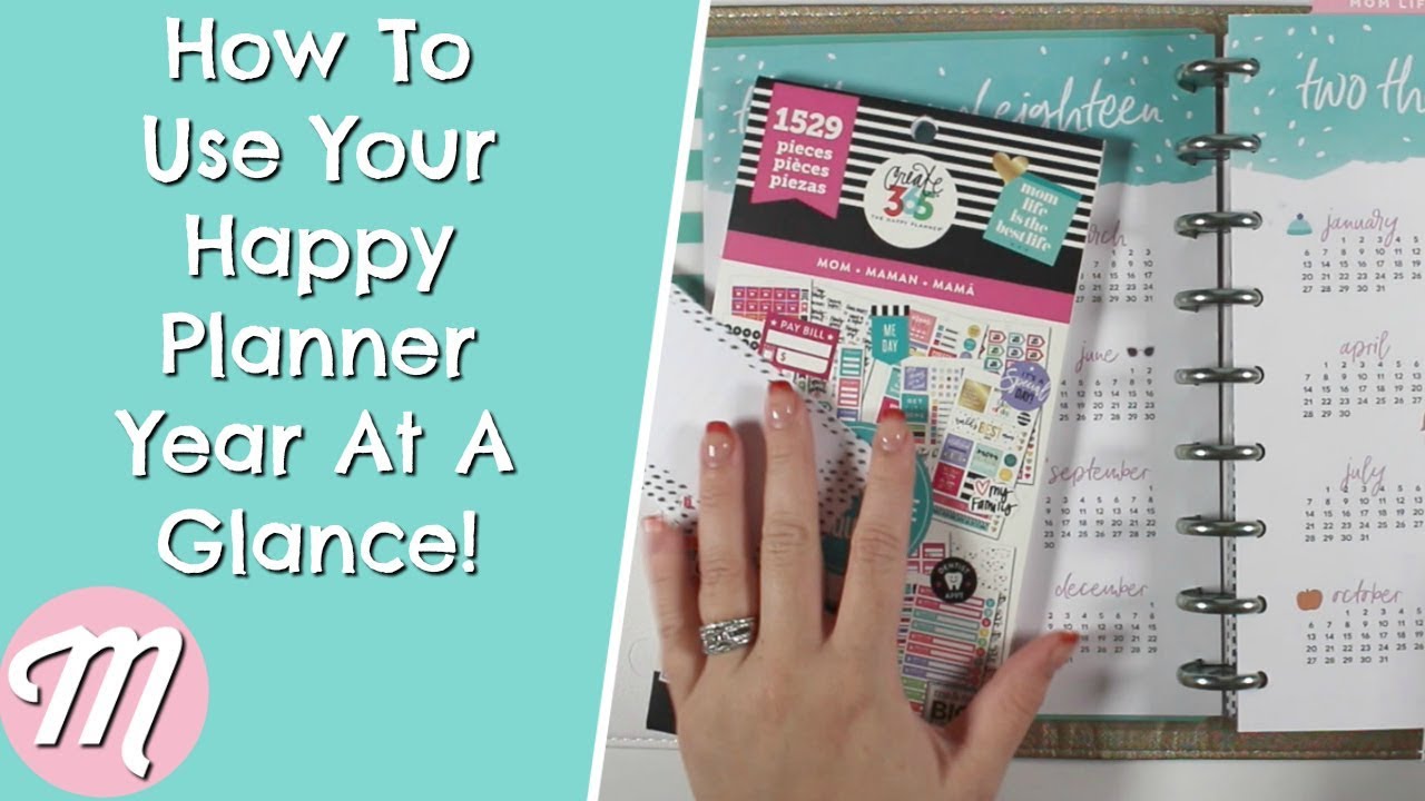 How To Use Your Happy Planner Year At A Glance | A Must Use Happy Planner Feature!