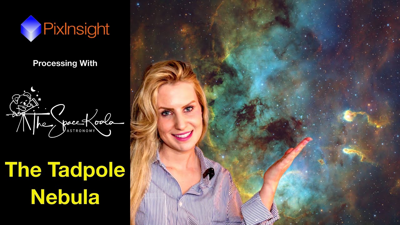 50 Hours of Data to Hubble Palette: Full PixInsight Processing Workflow shown on my Tadpole Nebula