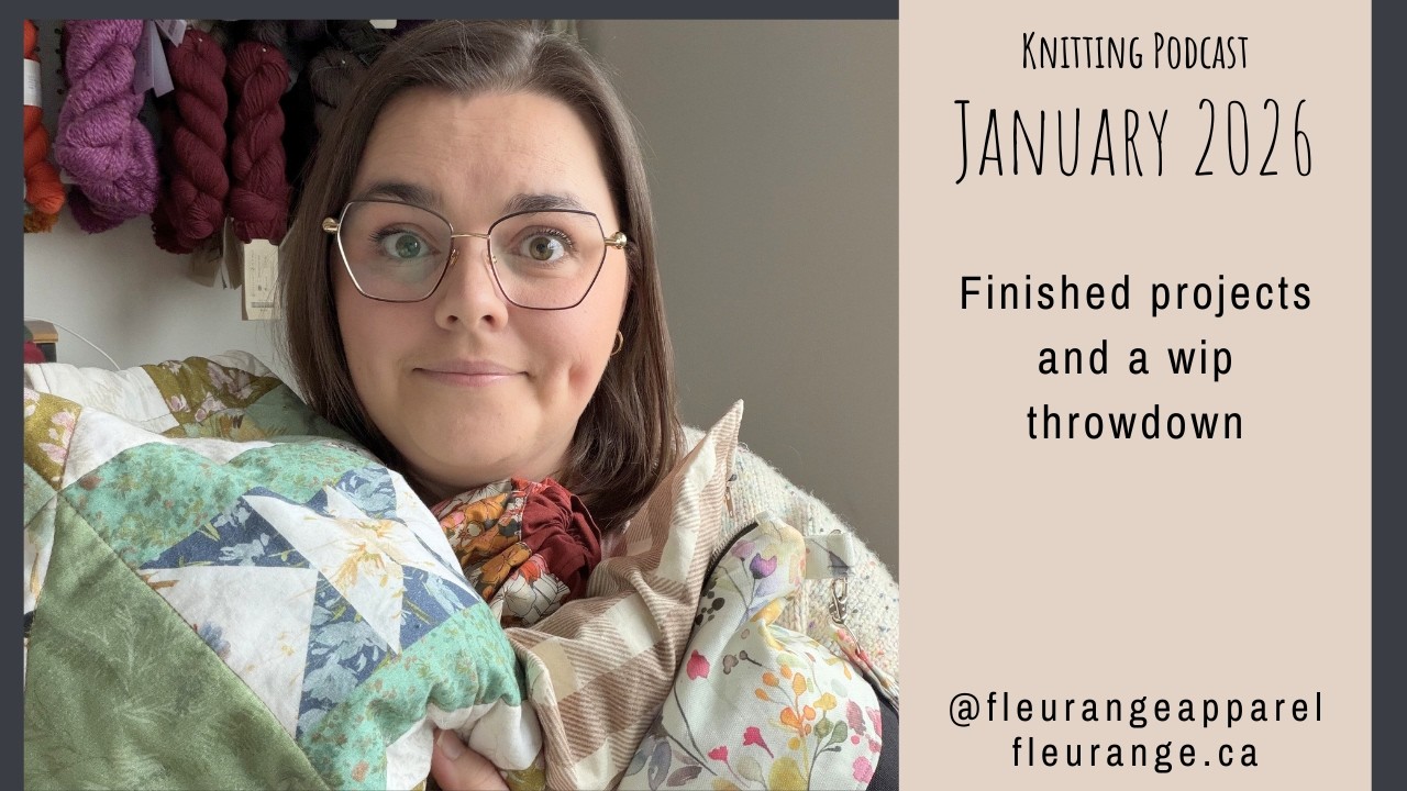 January makes and a wip throwdown - Fleur Ange Knitting Podcast