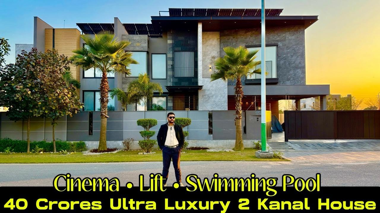 40 Crore Ultra Luxury 2 Kanal House for Sale | DHA Phase 7 | Cinema • Pool • Lift | Full Tour