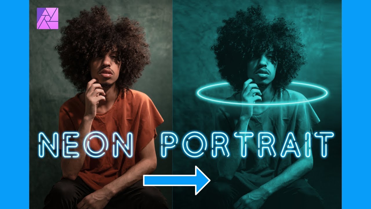 Neon Portrait Effect in Affinity Photo