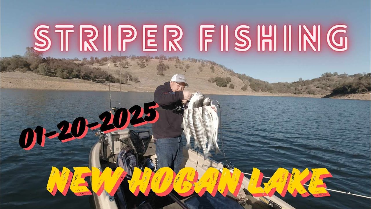 Striper Fishing at New Hogan Lake (01/20/2025)