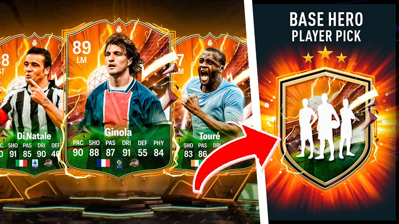 What do you get from 22 x Hero Player Pick Packs in EA FC 24?