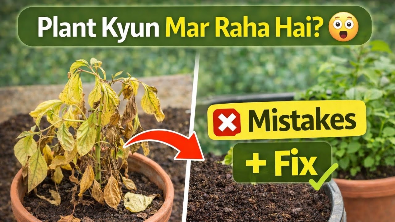 Why Your Plant is Dying? 🌱 5 Common Mistakes & Fix