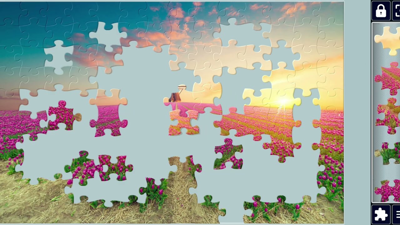 The road leading to the Dutch Windmills from the Canal in Rotterdam,Holland🌈🧩//puzzlesArt🧩🧩//