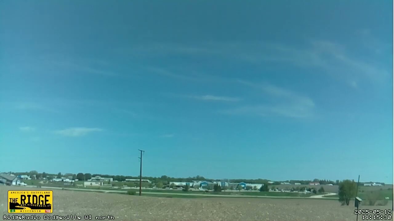 Monday, May 12, 2025 time lapse, Dodgeville WI