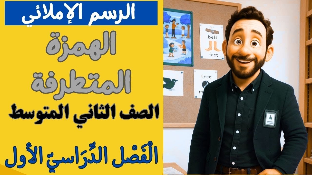 الرسم الإملائي : الهمزة المتطرفة للصف الثاني المتوسط الفصل الدراسي الأول