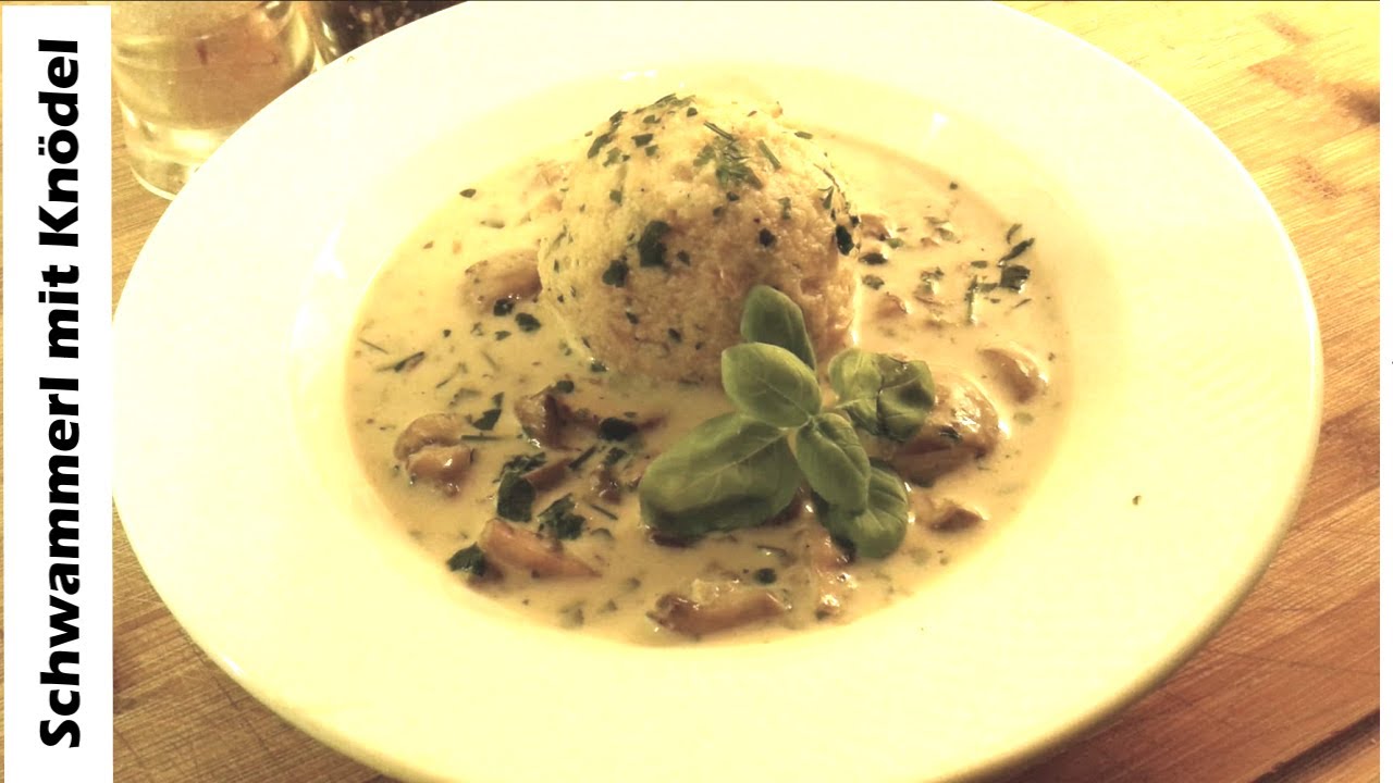 Semmelknödel Rezept, mit Rahmschwammerl | Pilze mit Semmelknödel |ASMR