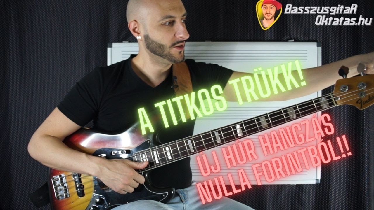 🎸Hogyan Legyen Új Basszusgitár Húrod, Nulla Forintból!🎸A TITKOS Trükk!
