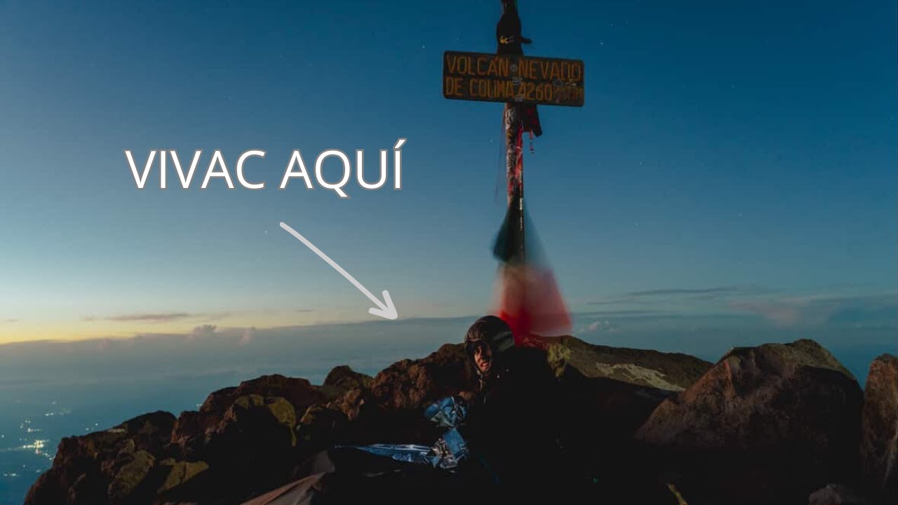 Dormí en la cumbre del Nevado de Colima SIN CASITA (Vivac a 4,260 m)