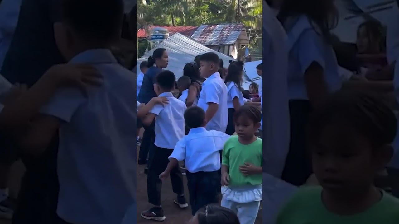 TERRIFYING Moment Kids Tossed Wildly & Roof Collapses as 7.8 Earthquake Hits Philippines #shorts