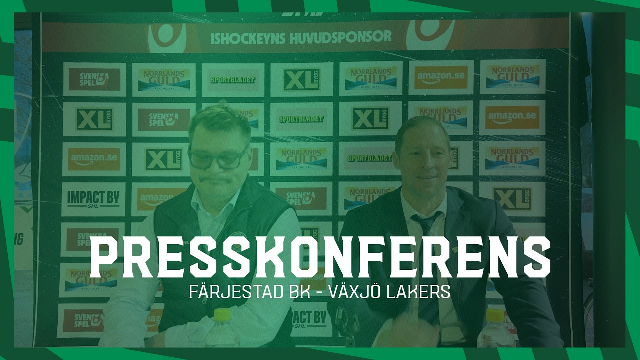 Presskonferens efter Färjestad-Växjö