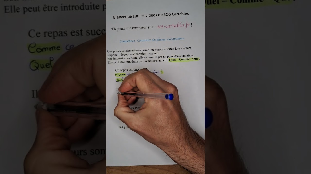 Les phrases exclamatives