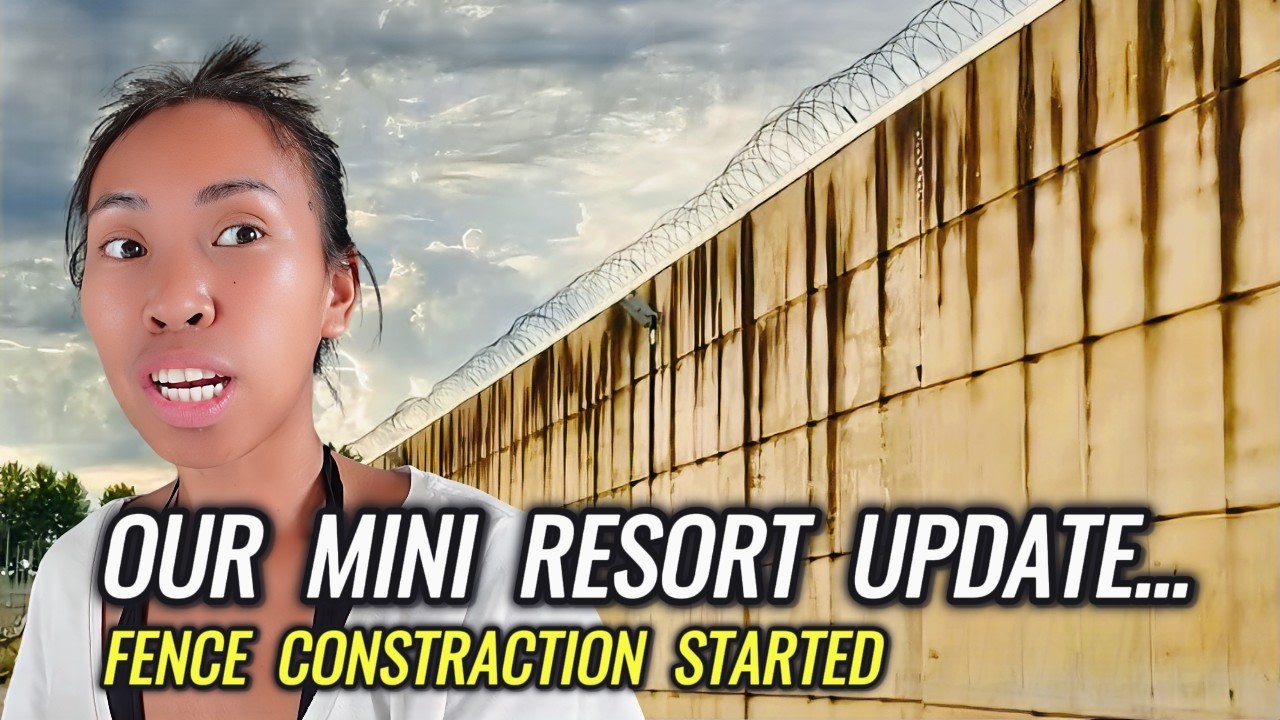 OUR MINI RESORT UPDATE, FENCE CONSTRUCTION STARTED