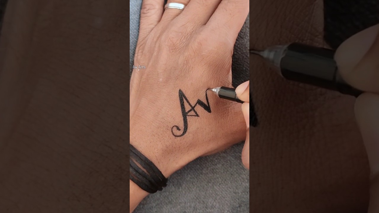 Letter A V tattoo ideas 🫰❤️ #tattoo #trending #minitattoo