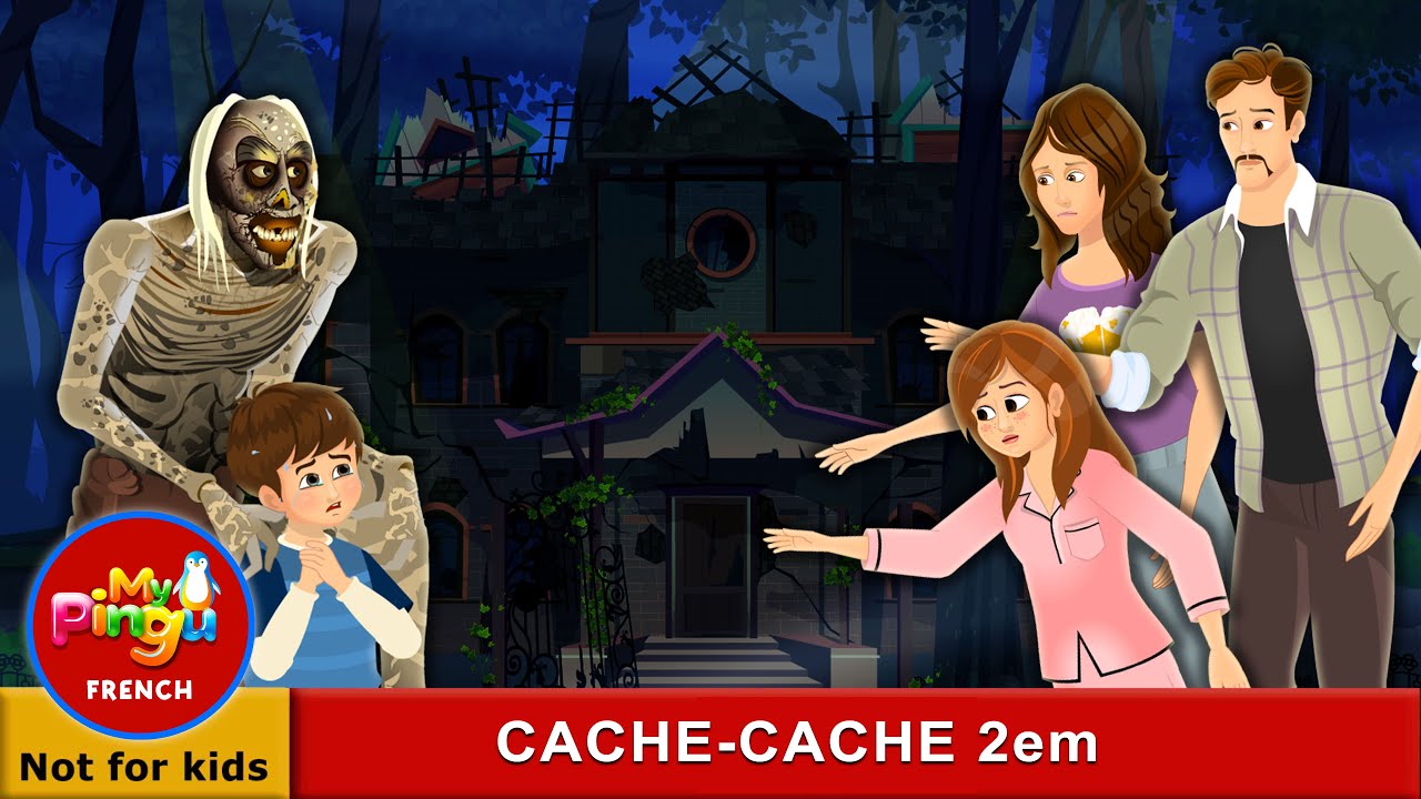CACHE-CACHE 2em partie I histoires d'horreur I Hide And Seek 2  In French I My Pingu French
