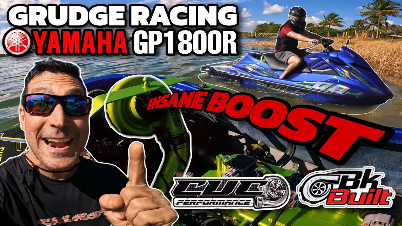 TURBO YAMAHA GP1800R WaveRunner, он же EL NIÑO Grudge Race Jetski, построенный Cuco Performance и...