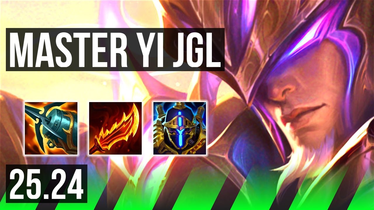 MASTER YI vs SHACO (JGL) | 51K damage | KR Master | 25.24