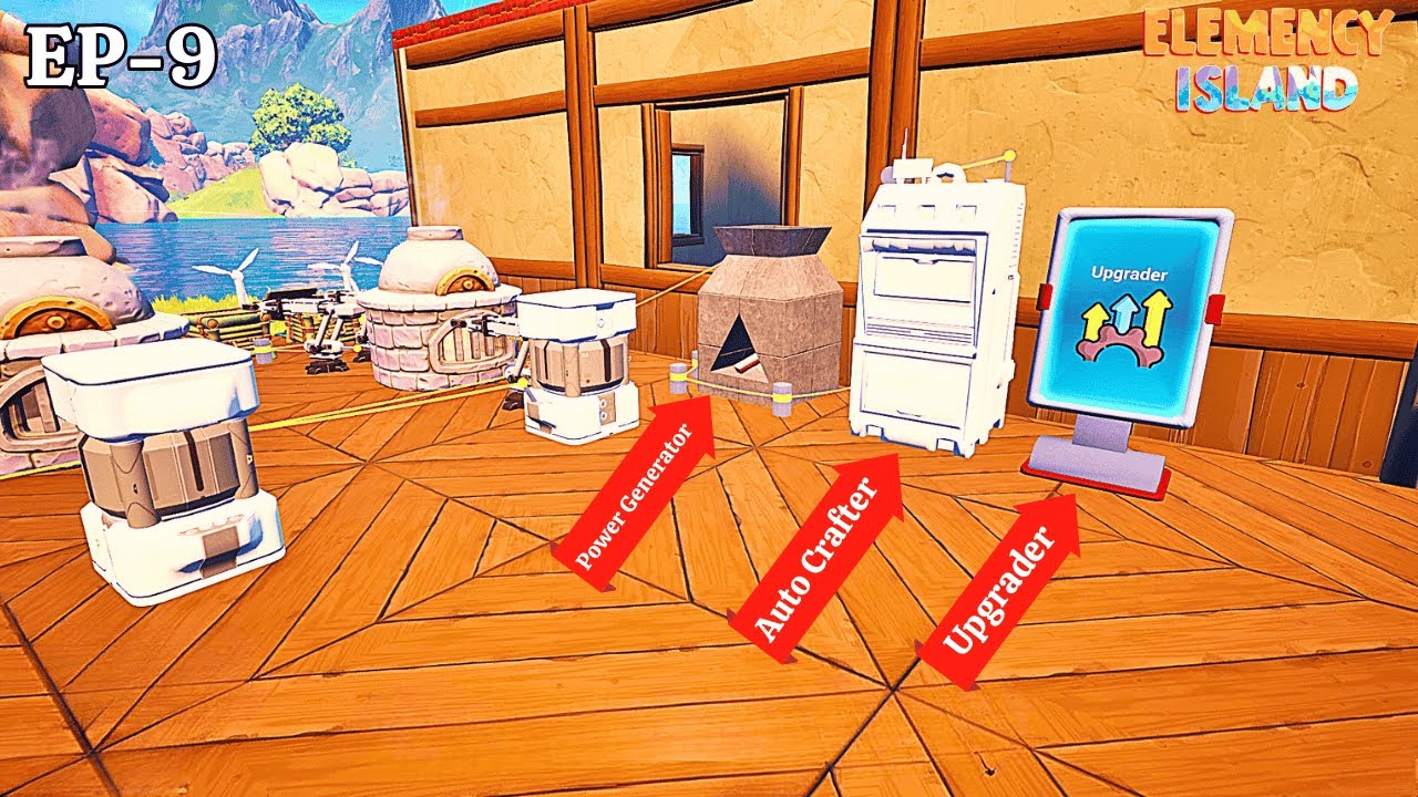 Built A Auto Crafter, Power Generator & Upgrader🔥| Elemency Island EP-9