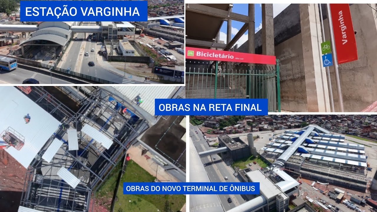 OBRAS DO NOVO TERMINAL DE ÔNIBUS VARGINHA AO LADO DA ESTAÇÃO VARGINHA DA LINHA 9-ESMERALDA 