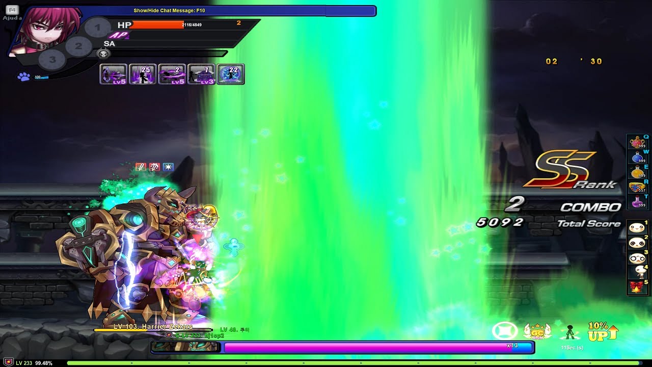 GrandChase - Dio Harrier 1st Line of Defense Champion 3:21 (Classic World Harrier)