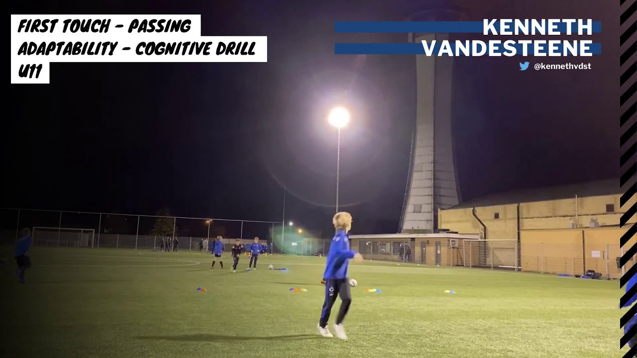 First touch // passing // adaptability // cognitive drill // Club Brugge U11