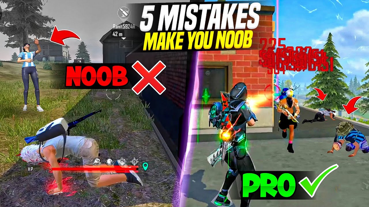 5 BIG MISTAKES MAKE YOU NOOB 🔥 || HOW TO BECOME PRO PLAYER || FIREEYES GAMING || FREE FIRE MAX