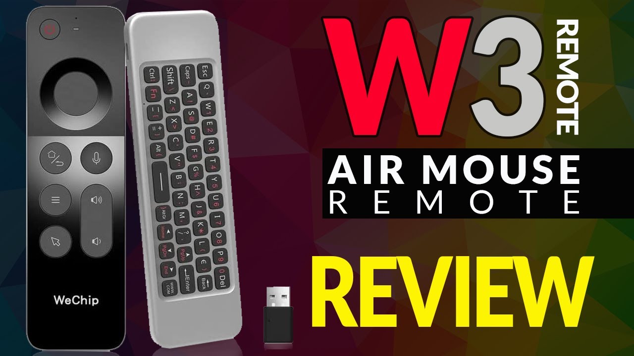 W3 Wireless Air Mouse Remote Ultra Thin | Review And Unboxing