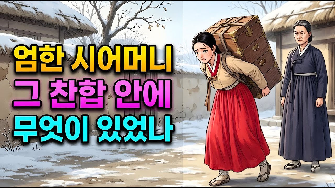 왜 그 찬합은 유난히 무거웠을까, 끝내 몰랐던 엄한 시어머니의 속내  야담  조선야담  민담  설화  전래동화  오디오북