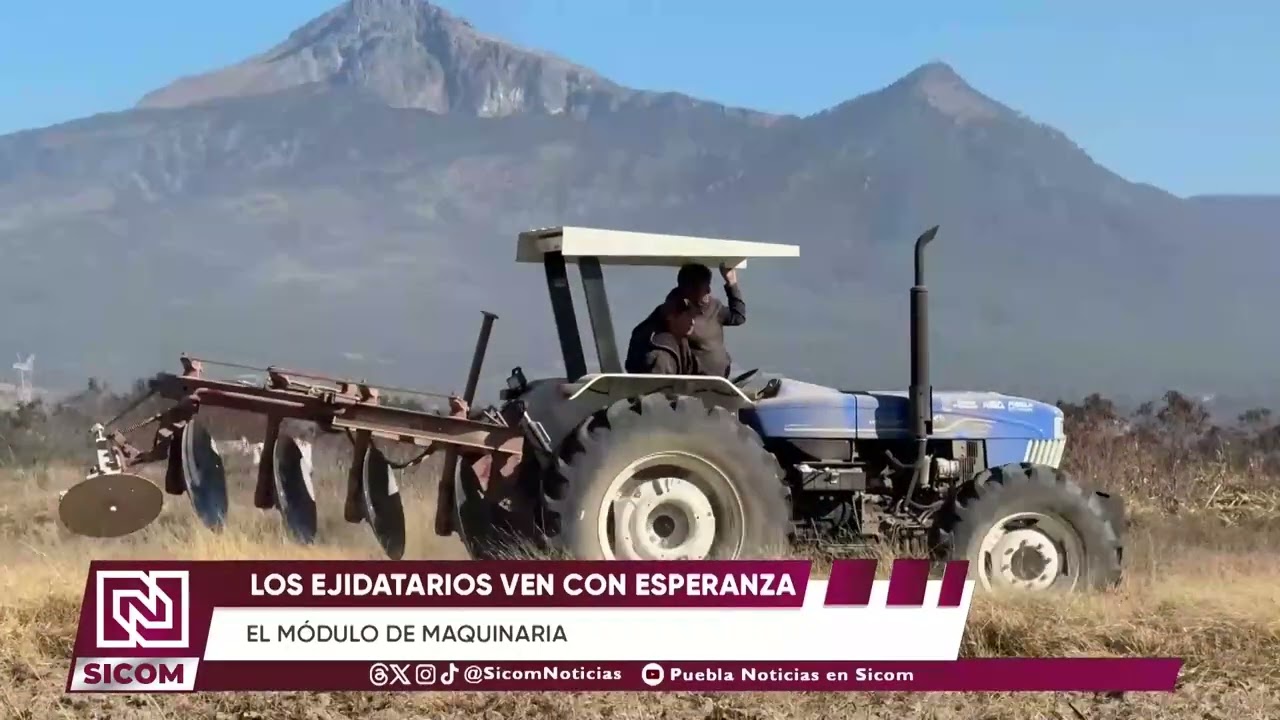 🚜🌾 Amozoc impulsa su campo con nueva maquinaria agrícola.