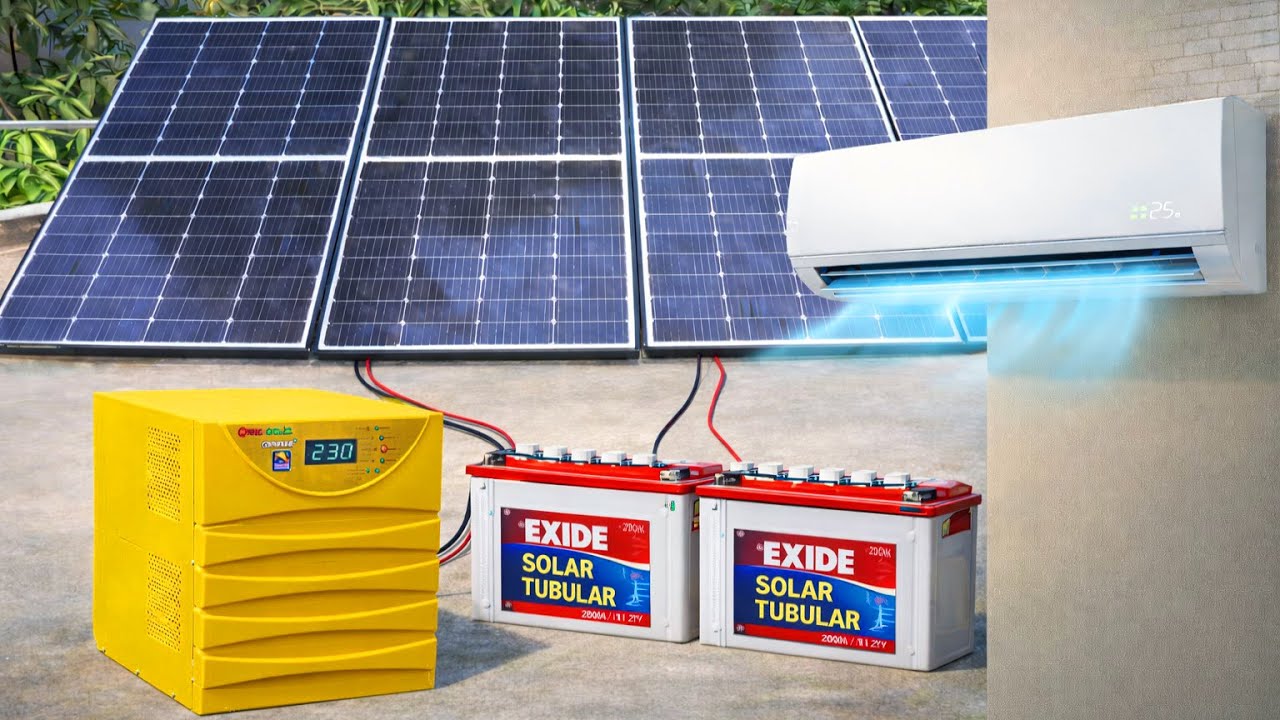 Installing  24v, 3kva Solar Inverter That Run Ac ,Fridge ,All  Home Appliance