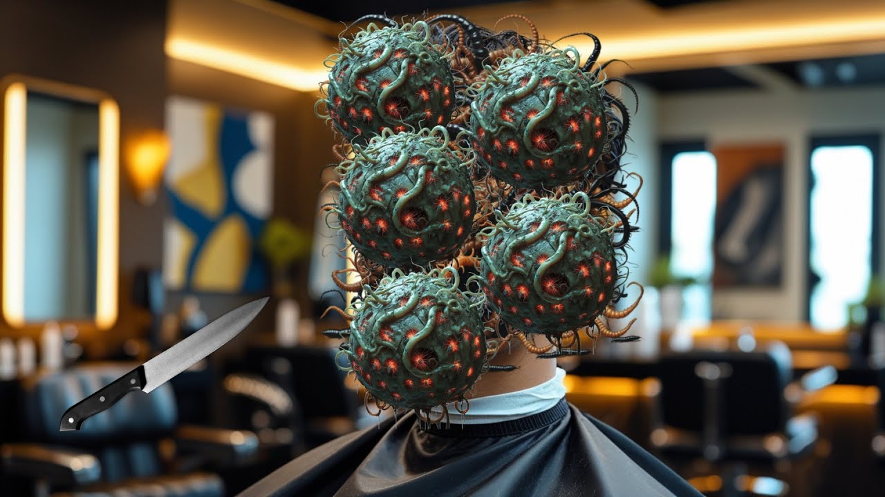 🌟 ASMR Animation | ASMR Haircut for a Messy Quiff Style – Satisfying Curls Trim & Snip Sounds!