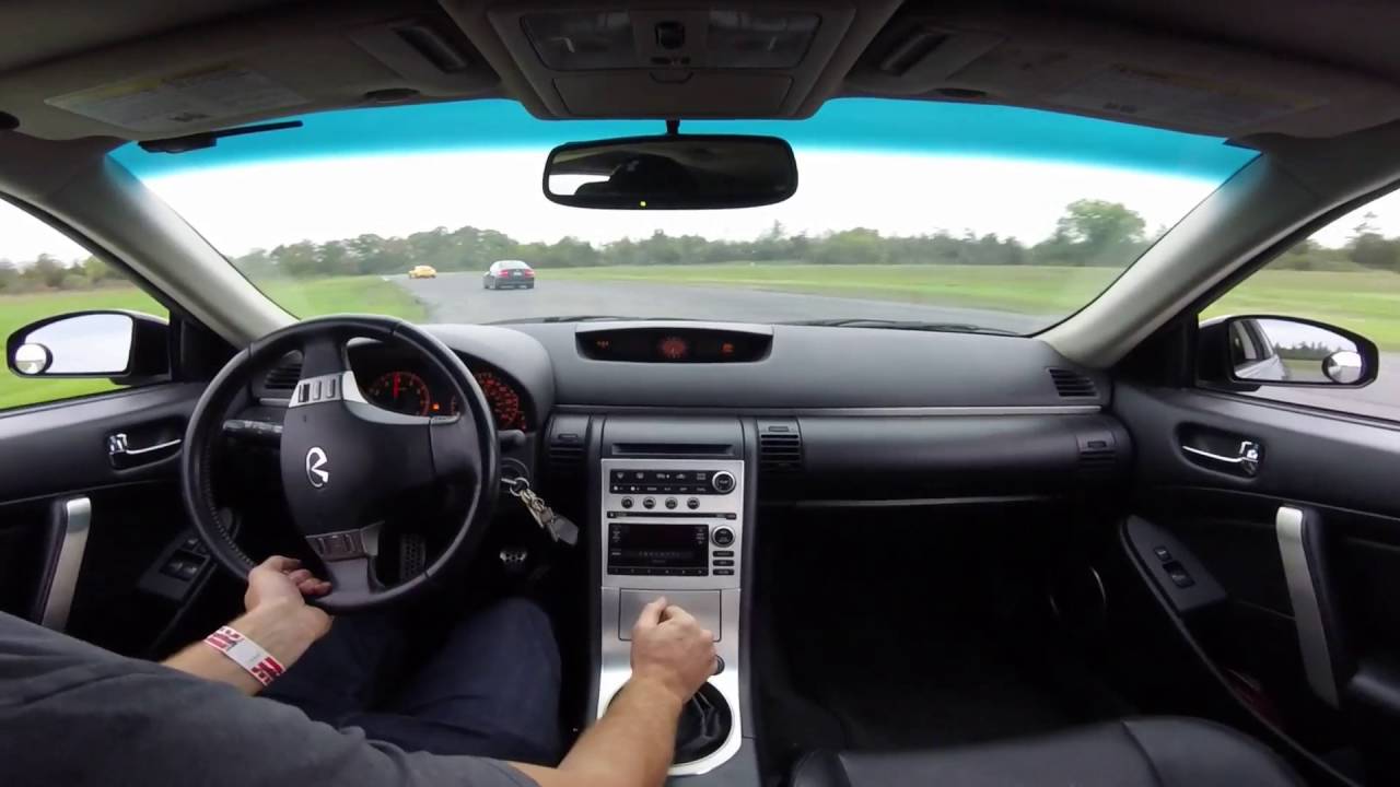g35 coupe tearing up shannonville track