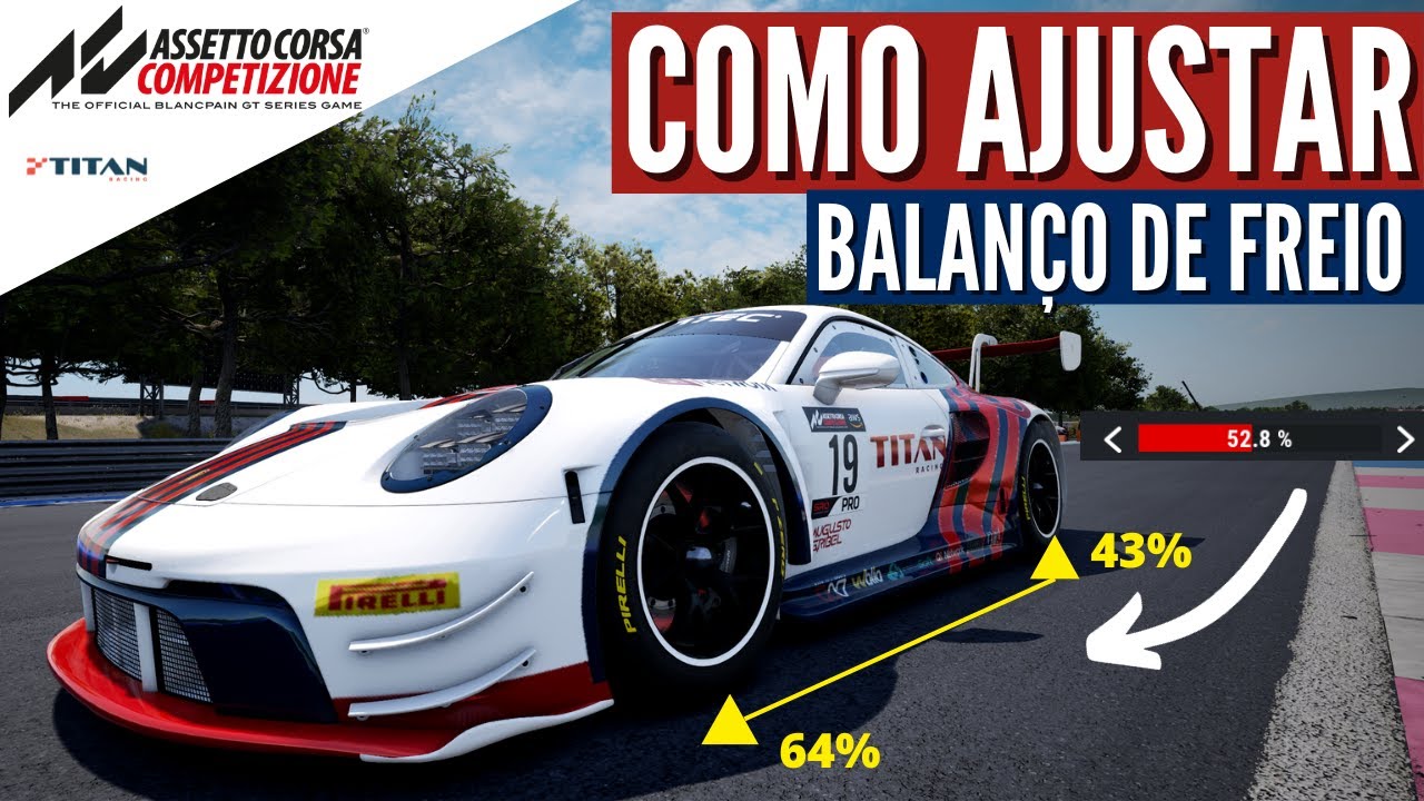 Guia de setup #6: COMO ajustar o Balanço de Freio (Brake Bias)? | Assetto Corsa Competizione