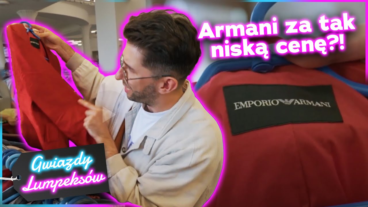 Szukanie GARNITURU w LUMPEKSIE 👀 MARYNARKA 100% JEDWAB OD ARMANI⁉️| Gwiazdy lumpeks&oacute;w