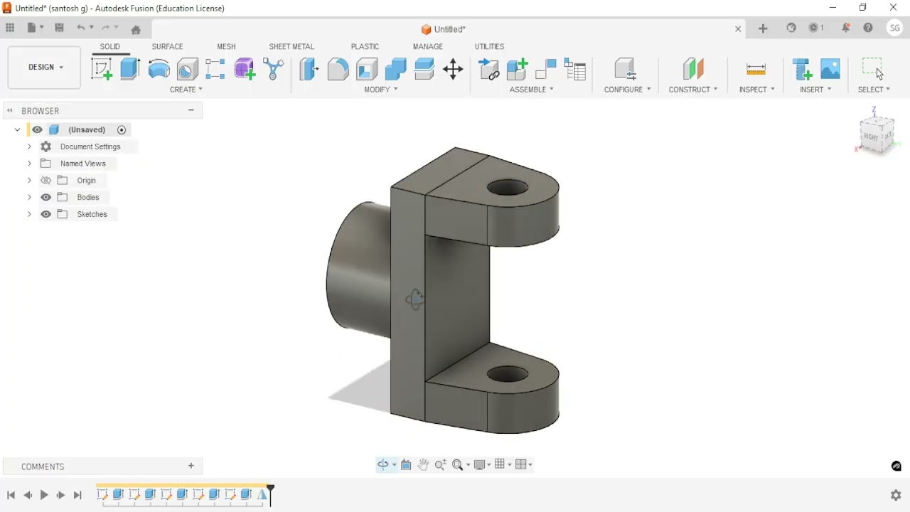 Универсальная муфта Fusion 360