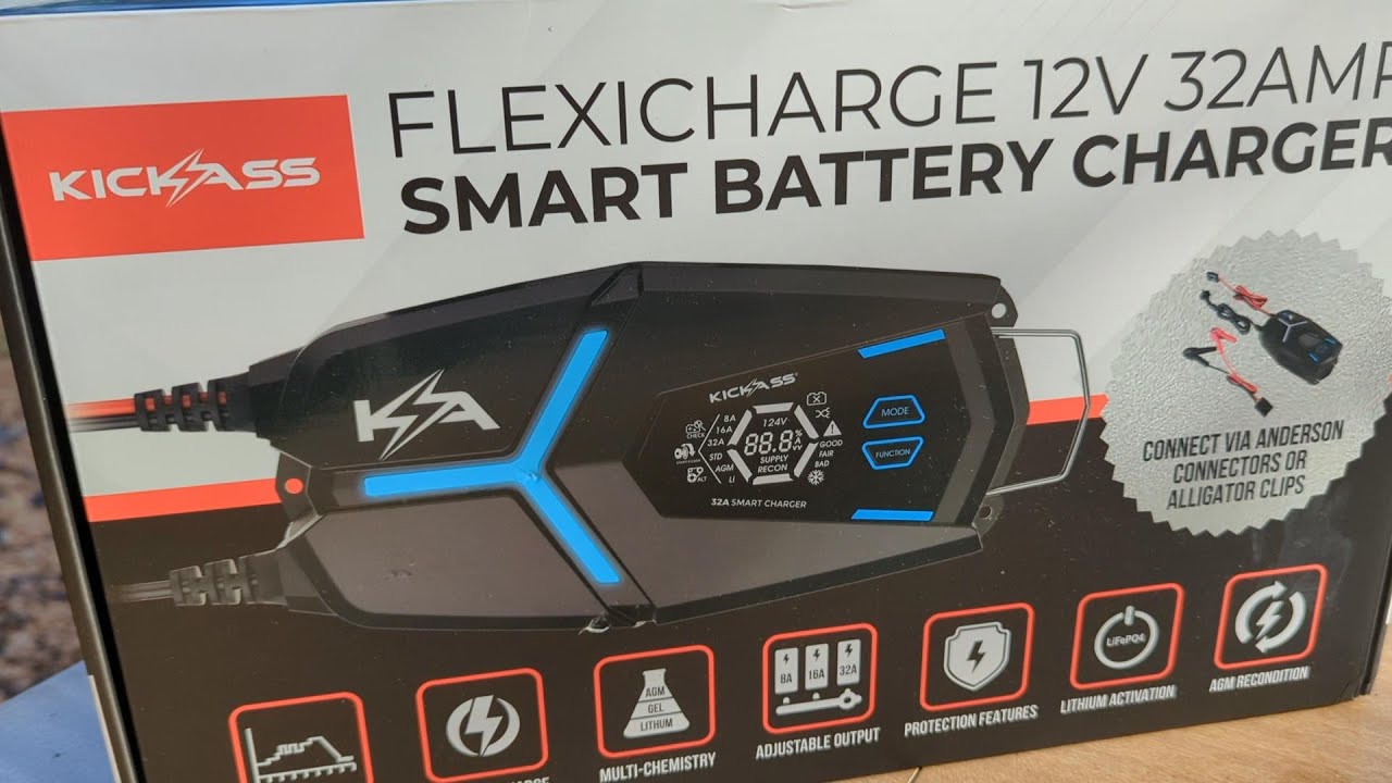 Kick Ass 32amp Battery Charger Unboxing & In Depth Review