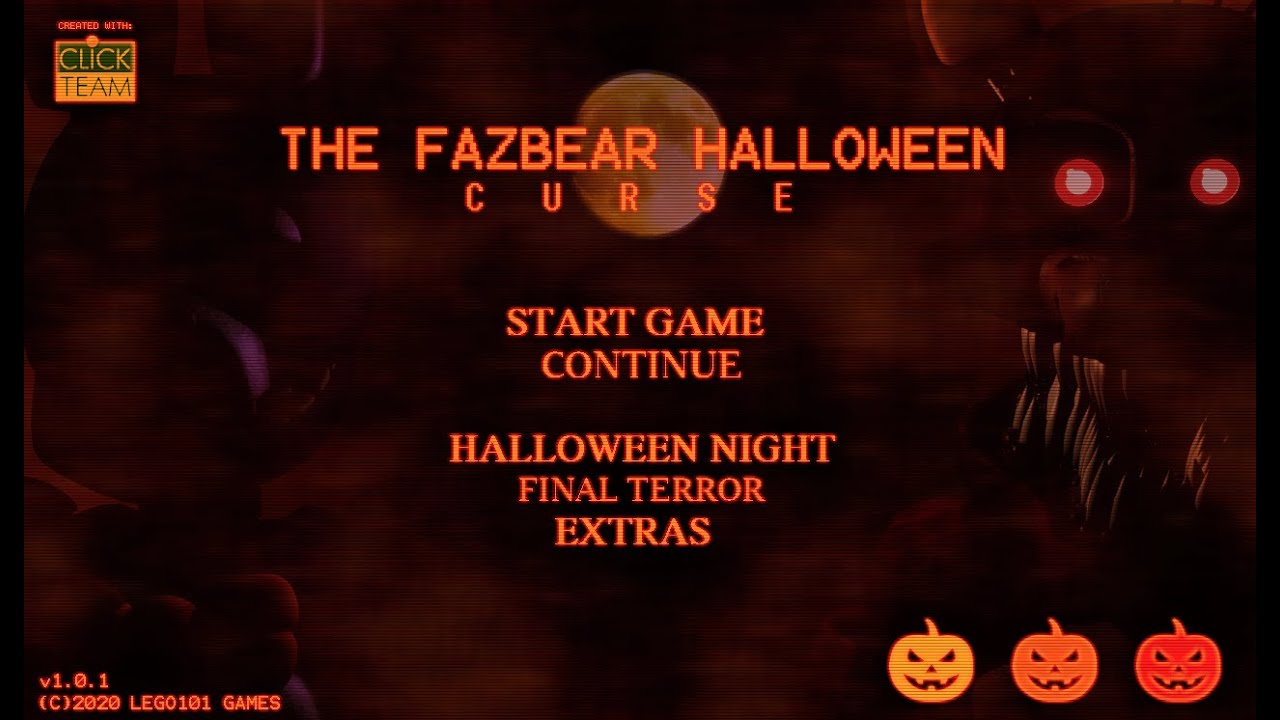 The Fazbear Halloween Curse / Full Walkthrough, Nights 1 - 5, Halloween Night, Final Terror, Extras