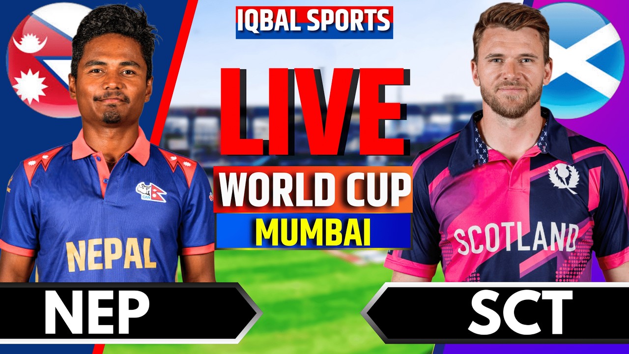 Scotland vs Nepal, T20 World Cup 2026 | Live Cricket Match Today | SCO vs NEP Live | Iqbal Sports