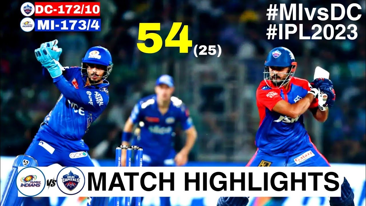 MI vs DC 16th Match IPL 2023 Highlights | IPL Highlights 2023 | Cricket ipl 2023 highlights today